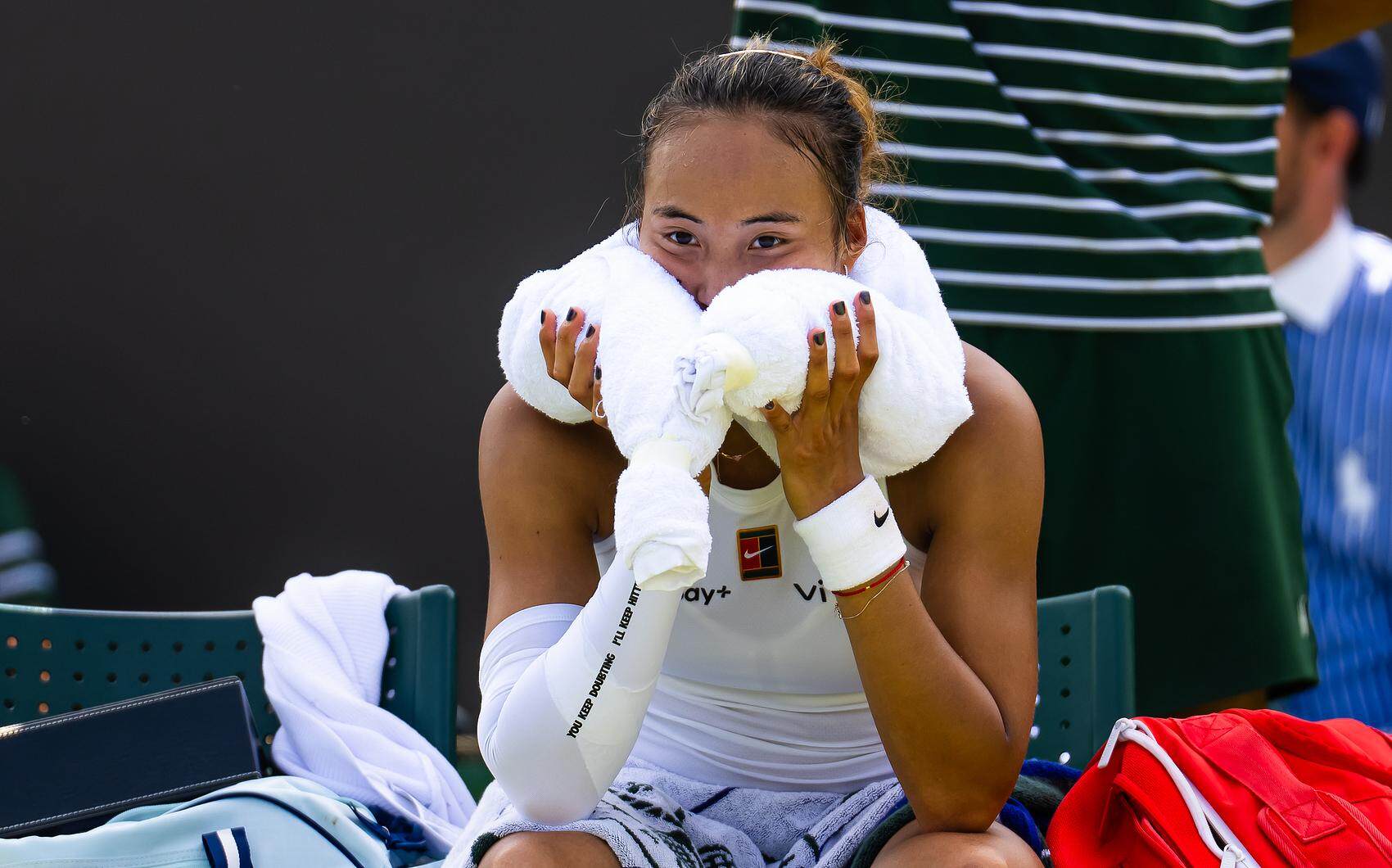 朱琳一輪游,鄭欽文回應失利:我沒有找到贏球的方法