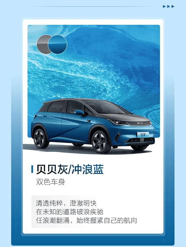 豐富消費者選擇 比亞迪海豚智駕版新增3款外觀顏色/1款內飾顏色