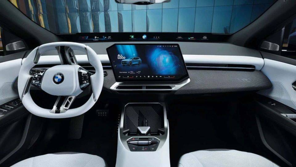 寶馬新世代iX3,車內全是屏,純電900公里